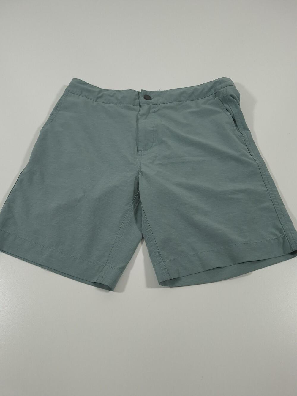 Faherty All Day Shorts Mens 32 Green Chino 8" Inseam Stretch Travel Casual